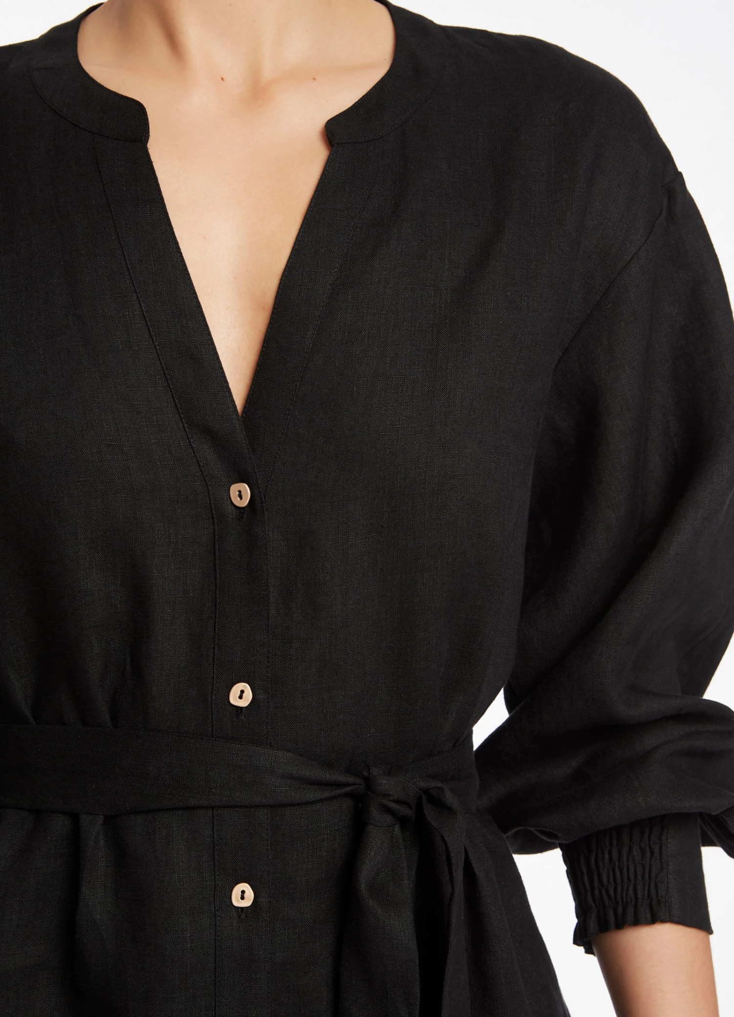 Budget π Jetset Shirred Cuff Shirt π Dress Black π€© 6 Budget π Jetset Shirred Cuff Shirt π Dress Black π€© - Image 6