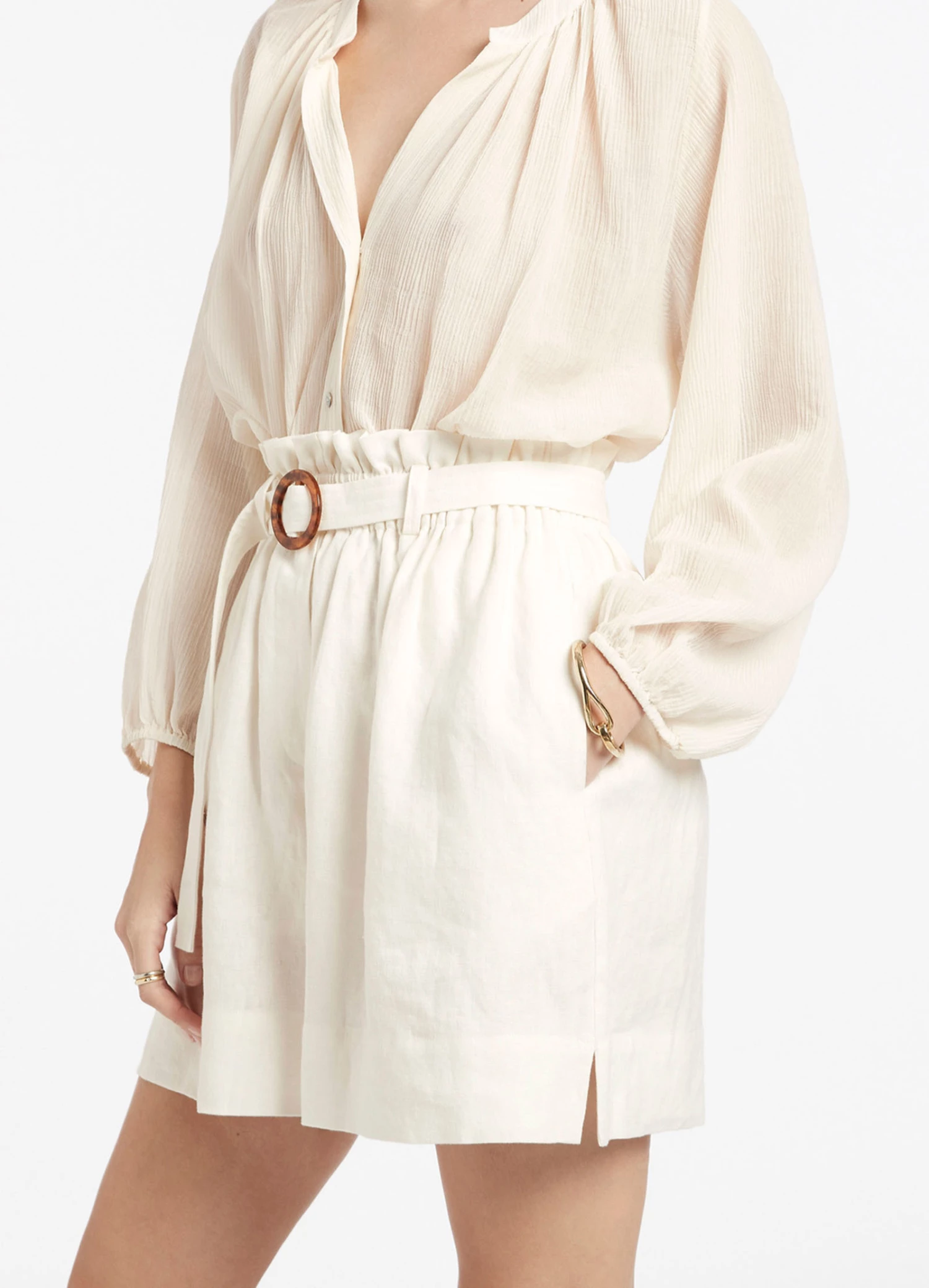 Hot Sale π Jetset Highwaist Short Cream π 2 Hot Sale π Jetset Highwaist Short Cream π - Image 2