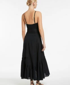 Discount 🔥 Jets Ascenso Tier Wrap Skirt Black ❤️ -Seafolly Sales Shop J60874 Black 3