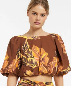 Best reviews of 𧨠Jets Palmas Puff Sleeve Top Chocolate βοΈ 12 Best reviews of 𧨠Jets Palmas Puff Sleeve Top Chocolate βοΈ -Seafolly Sales Shop J60881 Chocolate 6