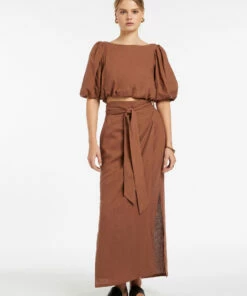 Outlet 🎁 Jets Palmas Straight Skirt/Sarong Desert brown 🌟