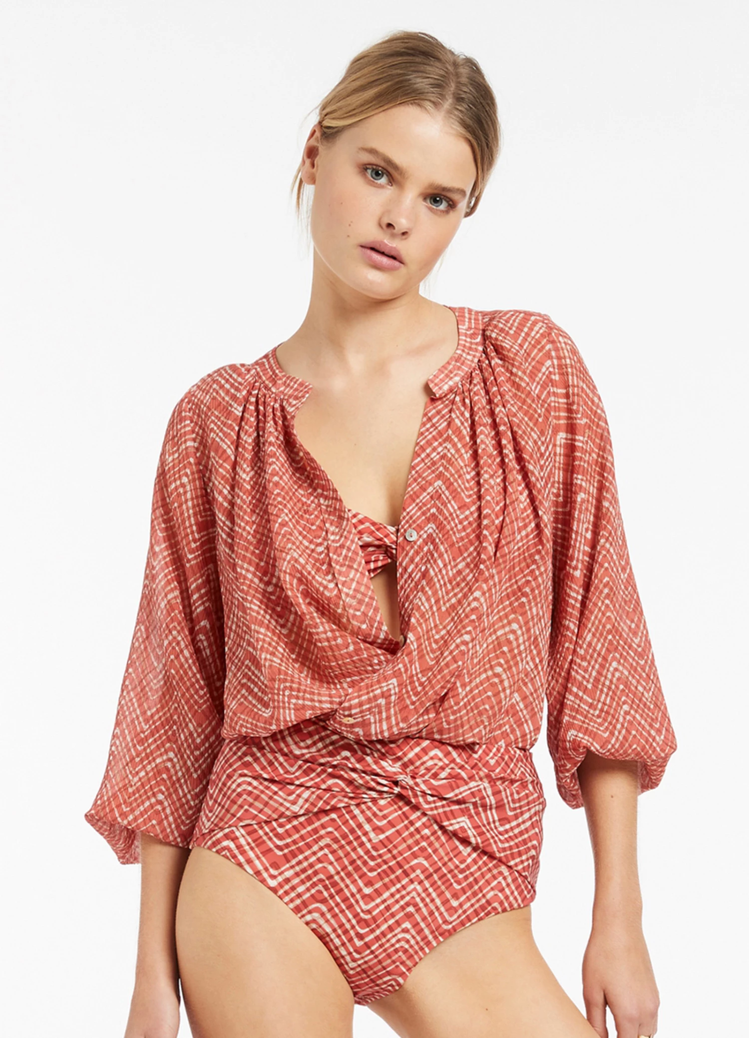 Budget β Jets Bonita Gathered Shirt Maple π 3 Budget β Jets Bonita Gathered Shirt Maple π - Image 3