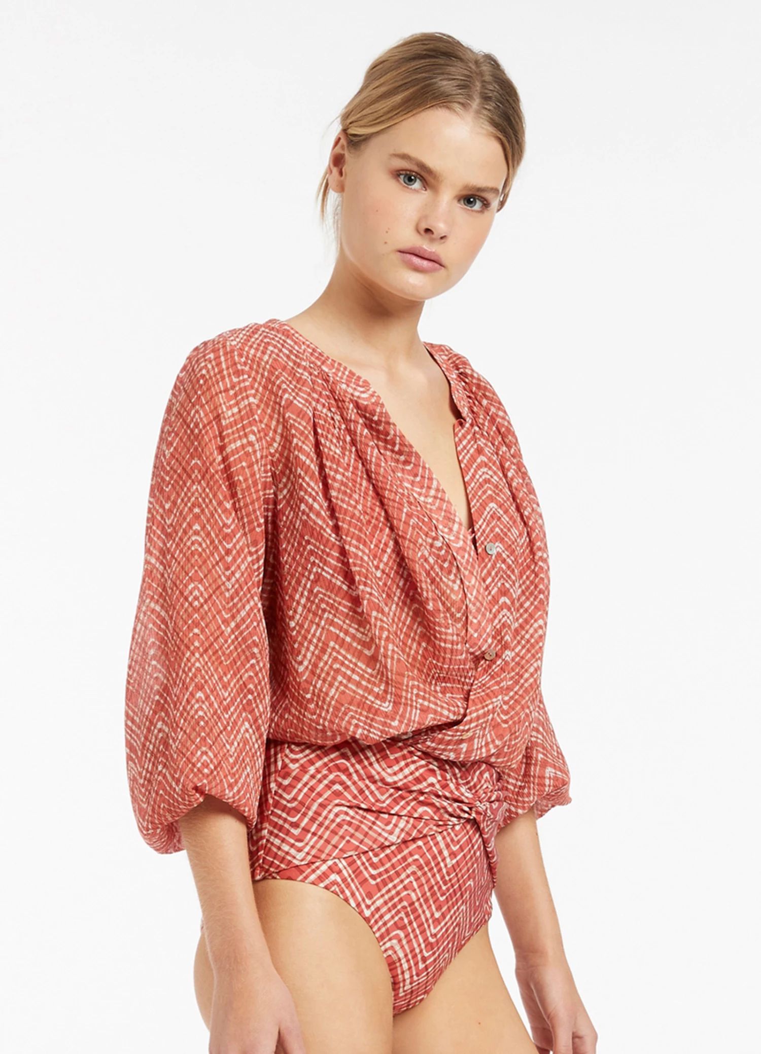 Budget β Jets Bonita Gathered Shirt Maple π 5 Budget β Jets Bonita Gathered Shirt Maple π - Image 5