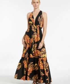 Best deal 🌟 Jets Palmas Plunge Maxi 👗 Dress Black 😍 -Seafolly Sales Shop J60895 Black 3