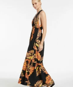 Best deal 🌟 Jets Palmas Plunge Maxi 👗 Dress Black 😍 -Seafolly Sales Shop J60895 Black 4