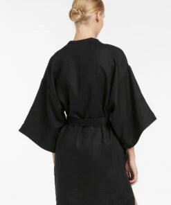 Top 10 👏 Jetset Beach Robe Black 🔔 -Seafolly Sales Shop J60899 BLK 3
