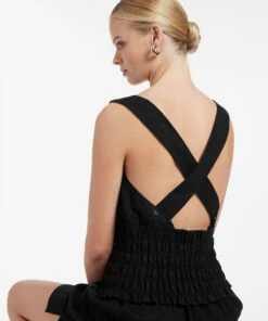 Cheapest π Jetset Shirred Top Black β¨