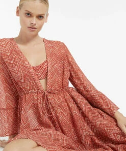 Wholesale β€οΈ Jets Bonita Tiered Cover Up Kaftan Maple π