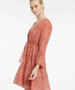 Wholesale ❤️ Jets Bonita Tiered Cover Up Kaftan Maple 👍 -Seafolly Sales Shop J60910 Maple 3