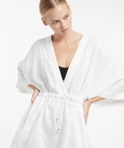 Best reviews of 🤩 Jetset Gather Front Kaftan White 👍