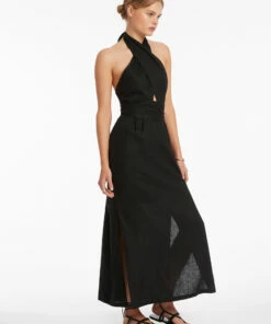 Best deal ⭐ Jetset Wrap Front 👗 Dress Black 🎉 -Seafolly Sales Shop J60955 BLK 4