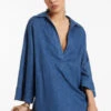 Best Pirce 🛒 Jetset Pullover Kaftan Pacific blue 🧨