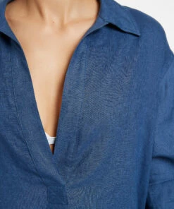 Best Pirce 🛒 Jetset Pullover Kaftan Pacific blue 🧨 -Seafolly Sales Shop J60959 PacificBlu 5